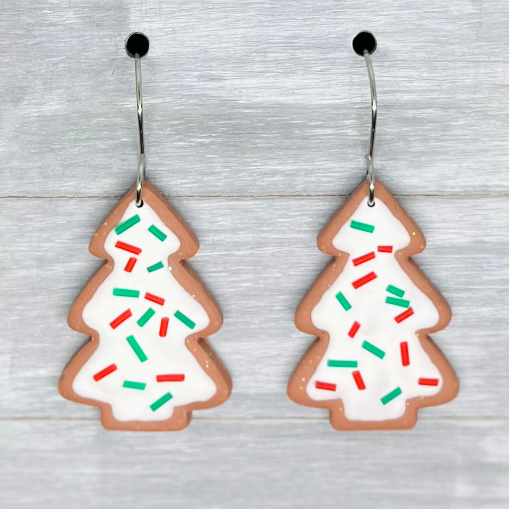 Tree Cookie Polymer Clay Dangles