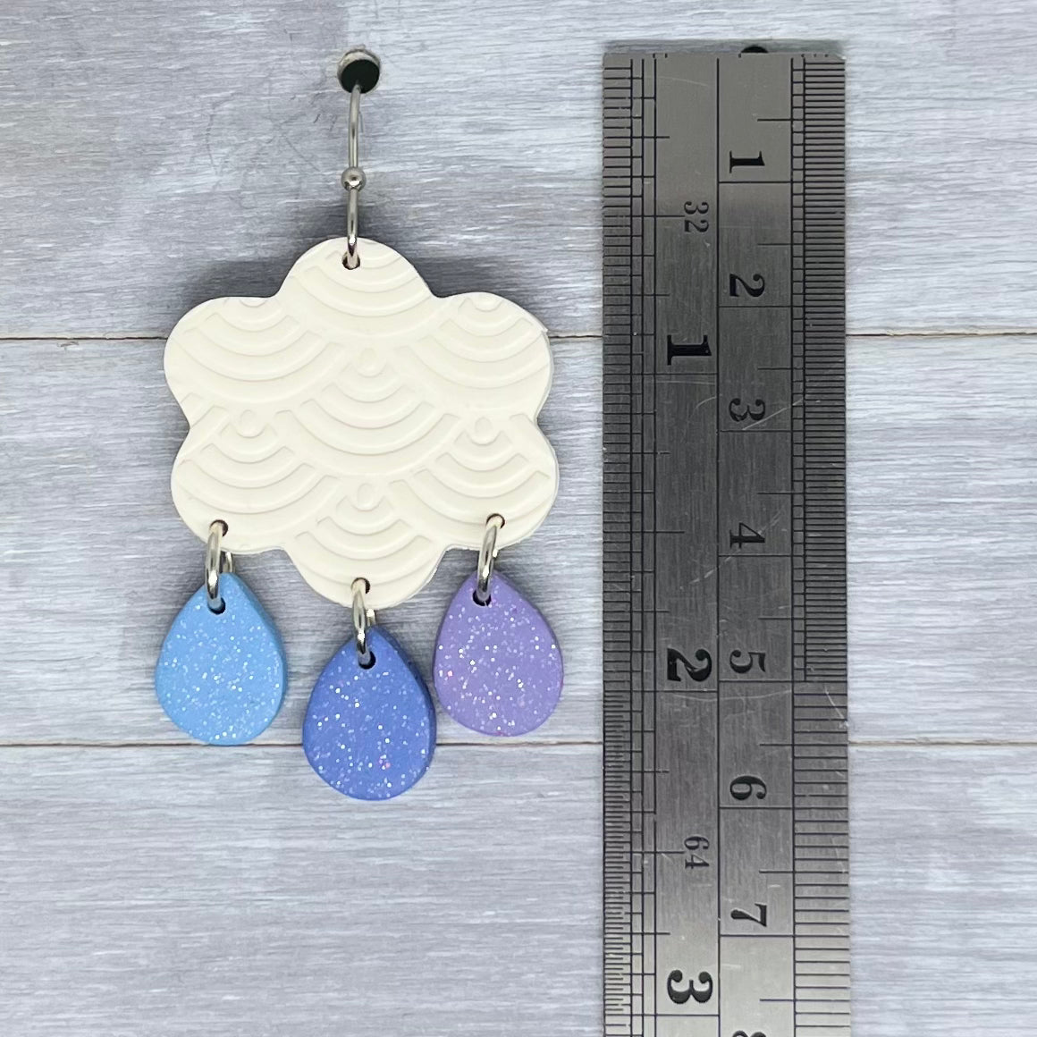 Rainy Day Polymer Clay Dangles