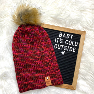 Winter Sunset Slouchy Beanie