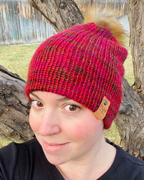 Winter Sunset Slouchy Beanie