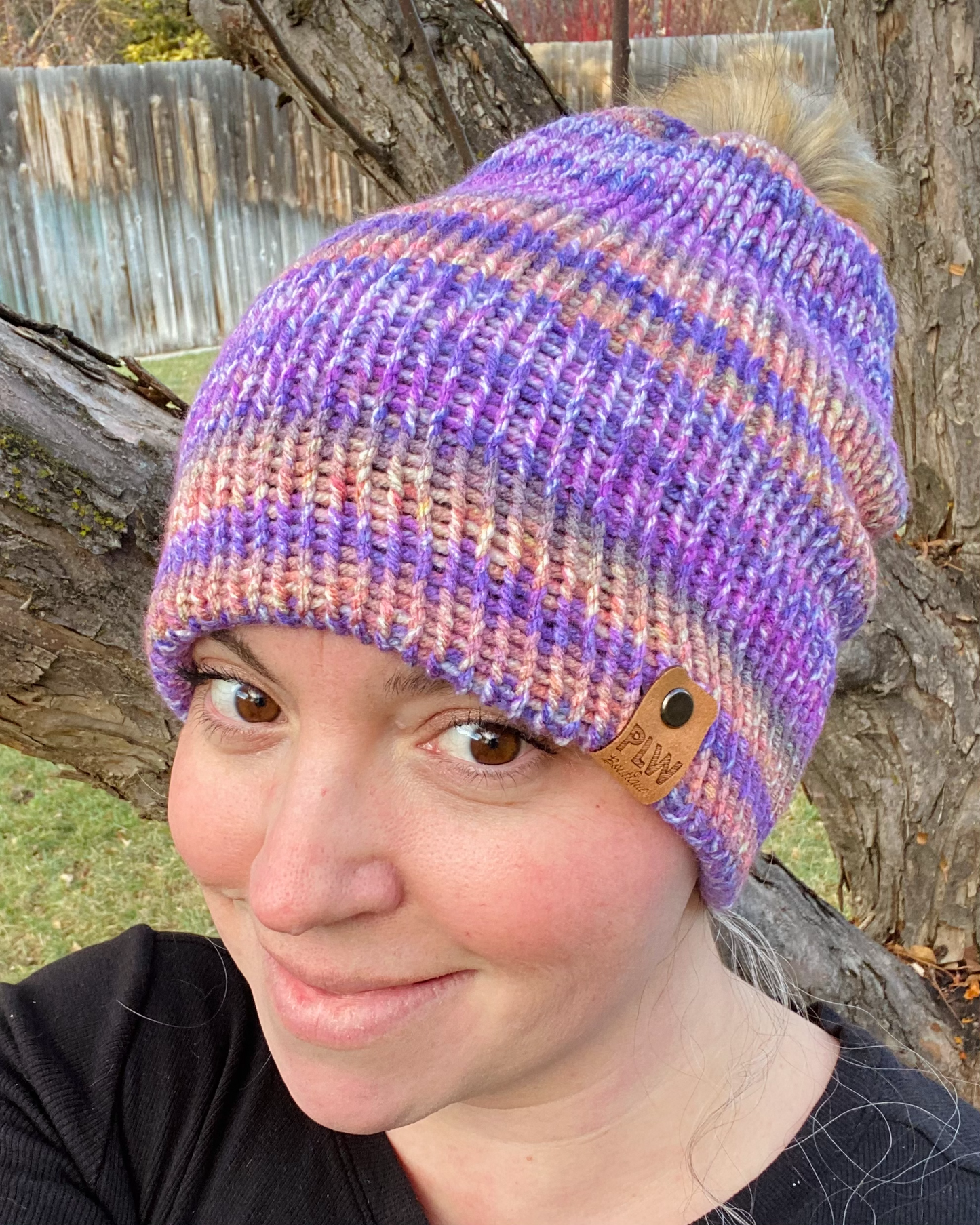 Shocking Violet Slouchy Beanie