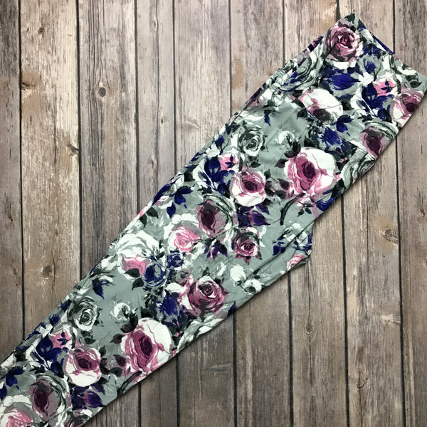 Gray & Purple Floral (5 inch Yoga)